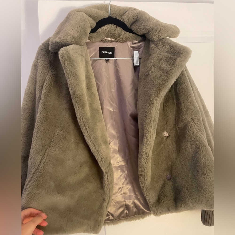 Express faux fur jacket
